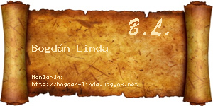 Bogdán Linda névjegykártya